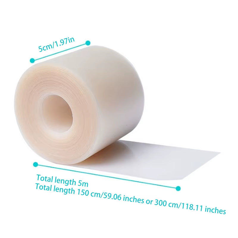 Hydrocolloid Roll for Wound Care Hydrocolloid Patch Bandages with Self-Adhesive, Bed Sore Bandages, Highly Absorbent for Burn