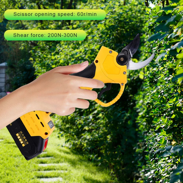 Cordless Electric Pruner Fruit Tree Branches Cutter Tools Rechargeable Electric Pruning Shears 40Mm Cordless Garden Tree Pruner