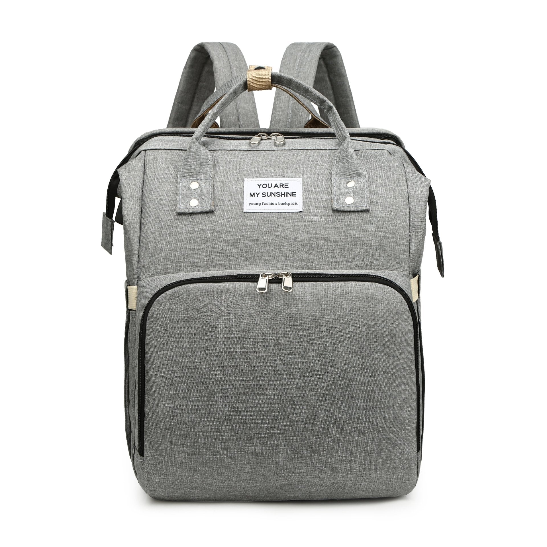 Foldable Mommy Bag with USB Port Large Capacity Baby Diaper Backpack