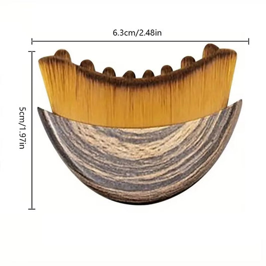 1Pcs Lymphatic Contour Face Brush Soft Brush Face Brush Lymphatic Drainage Massager for Face Chin Jawline Ergonomically Designed