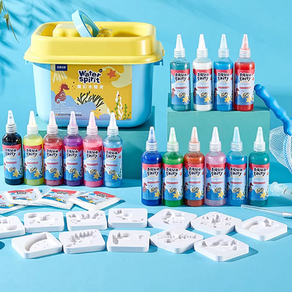 DIY Fairy Magic Water Elf Ocean Mold for Kids 3D Handmade Kits Aqua Fairy Gel Toy Set Handicrafts Educational Toys Children Gift