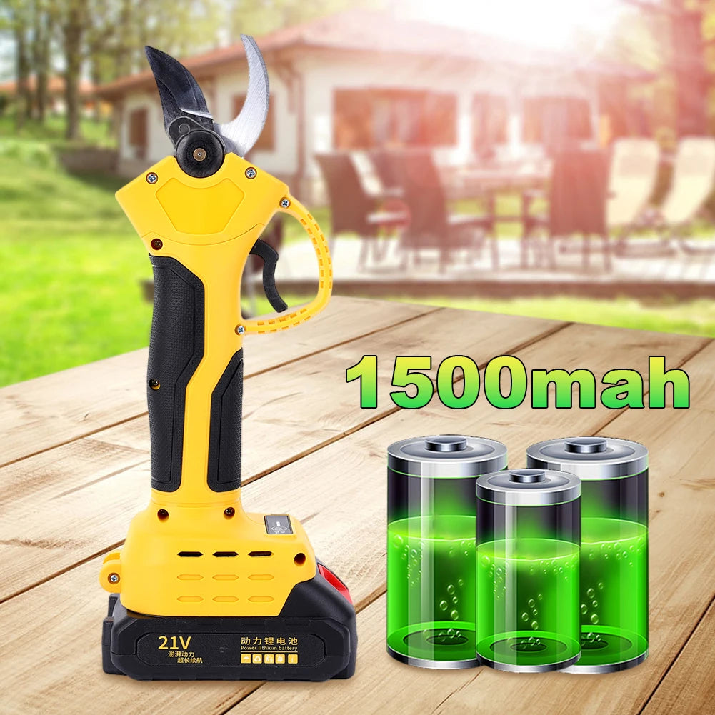 Cordless Electric Pruner Fruit Tree Branches Cutter Tools Rechargeable Electric Pruning Shears 40Mm Cordless Garden Tree Pruner
