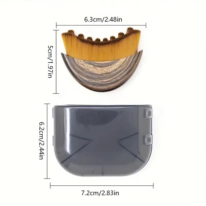 1Pcs Lymphatic Contour Face Brush Soft Brush Face Brush Lymphatic Drainage Massager for Face Chin Jawline Ergonomically Designed