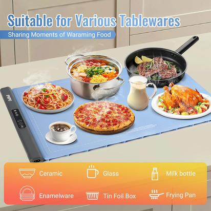 Electric Food Warming Tray with 3 Modes