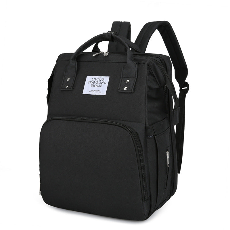 Foldable Mommy Bag with USB Port Large Capacity Baby Diaper Backpack