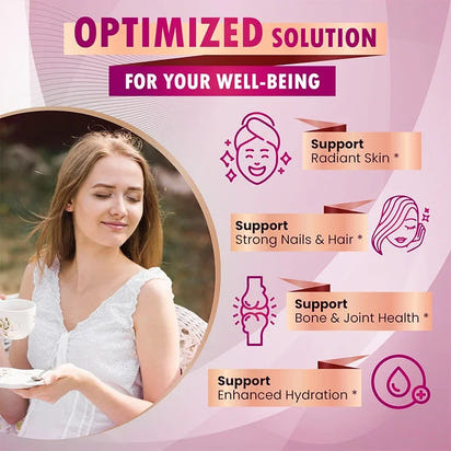 Collagen Pills Keratin Hyaluronic Acid MSM Vitamin a Vitamin C Vitamin E Folate Zinc Magnesium with Grape Seed Extract Capsules