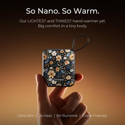 Stay Warm Anywhere with Ocoopa UT5 Nano Rechargeable Hand Warmers - Perfect for Outdoors, Holidays, and More!