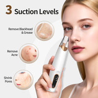 Electric Blackhead Remover Beauty Facial Cleaner Black Point Vacuum Suction Black Head Dots Remover Extractor Skin Care Tools